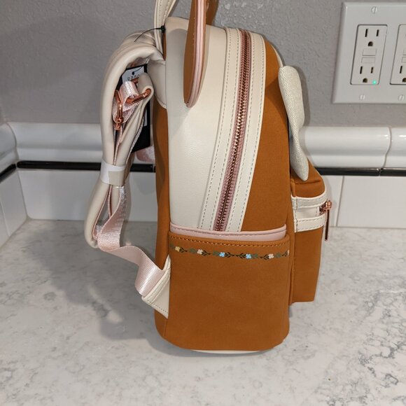 Exclusive Floral Minnie Mouse Loungefly Backpack - Picture 4 of 7